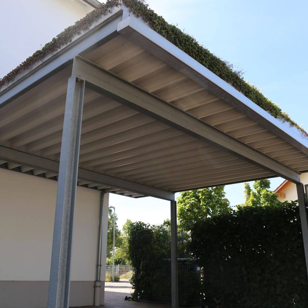 Completed RV carport with tall leg height Georgia