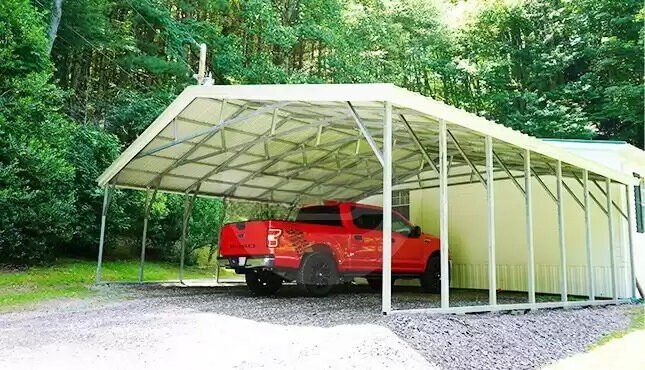 Custom metal carport installation in Waycross Georgia
