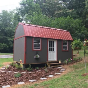 custom portable building with lofts and walk in door waycross Ga