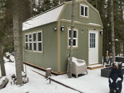 Custom portable tiny home shell delivered in Waycross GA