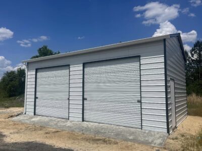 metal garage with two roll up doors Waycross Ga