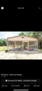 Custom metal chicken coop in Waycross GA
