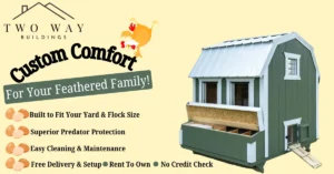 Portable chicken coop for sale in Georgia by Two Way Buildings in Waycross GA