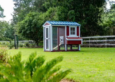 red chicken coop 4x8 self ranging waycross ga