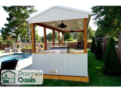 Premier Oasis portable backyard kitchen pavilion in Waycross GA
