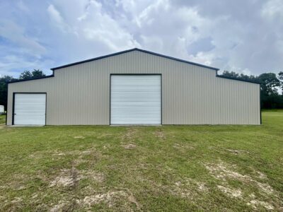 Custom metal building installed for blueberry farm in Waycross, Georgia by Two Way Buildings