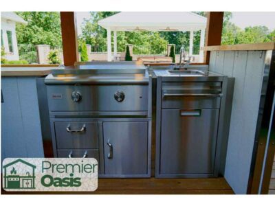 Premier Oasis portable backyard kitchen pavilion in Waycross GA
