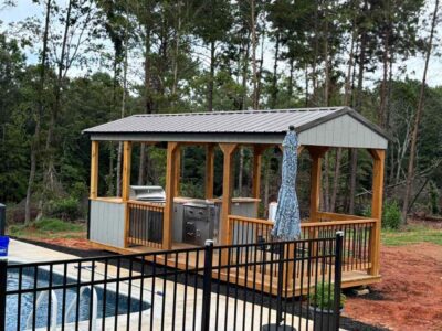 Premier Oasis portable backyard kitchen pavilion in Waycross GA