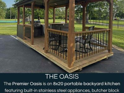 premier oasis outdoor kitchen perfect for beside the pool, pond, backyard. Waycross GA