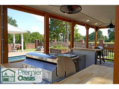 Premier Oasis portable backyard kitchen pavilion in Waycross GA