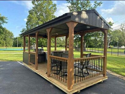 Premier Oasis portable backyard kitchen pavilion in Waycross GA