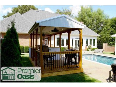 Premier Oasis portable backyard kitchen pavilion in Waycross GA