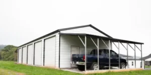 Four Bay White Garage With Carport Waycross Ga