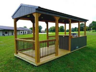 Premier Oasis portable backyard kitchen pavilion in Waycross GA