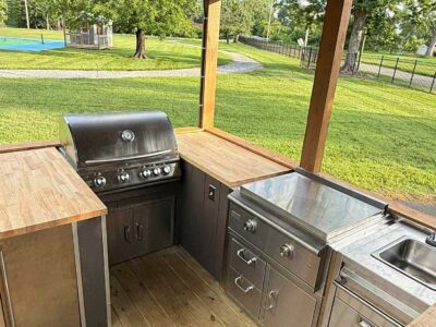 Premier Oasis portable backyard kitchen pavilion in Waycross GA