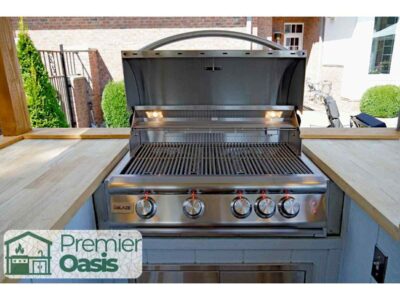 Premier Oasis portable backyard kitchen pavilion in Waycross GA
