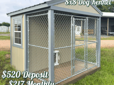 1 Run Dog Kennel ready for delivery in Waycross Georgia