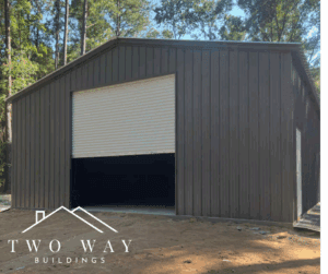 Custom metal building in Waycross GA with cool roof and spray foam insulation. custom 30x40x15