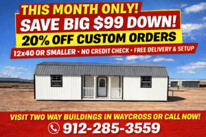 portable buildings for sale in Waycross Georgia