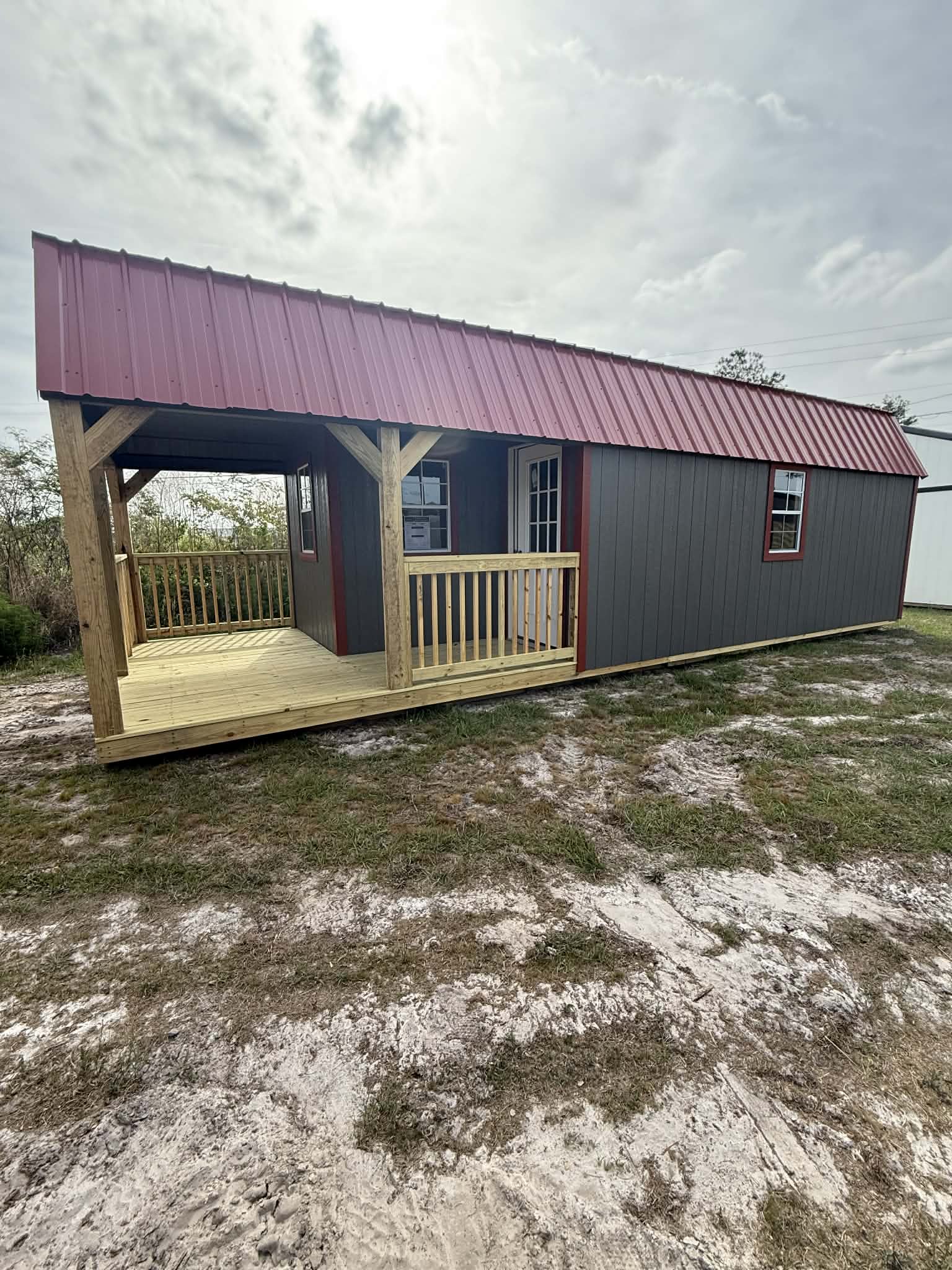 12x32 Premier Lofted Barn Cabin - Waycross, GA - Image 4